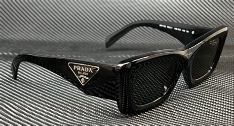 Prada PR 13ZS 50 Dark Grey & Black Sunglasses .